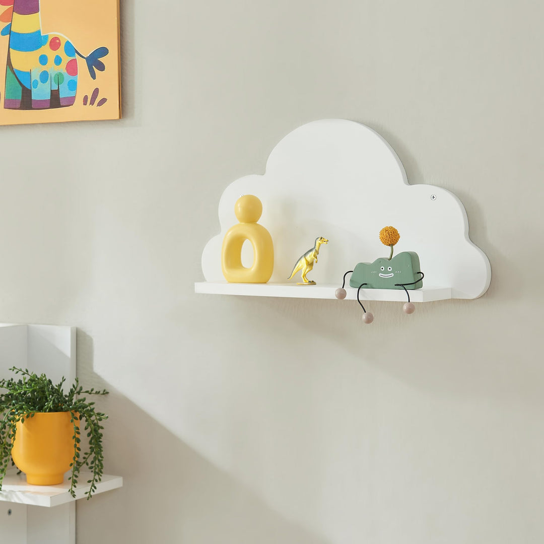 [en.casa] Kinder-Wandregal Skanderborg bis 2 kg pro Regal Wandboard für Kinderzimmer Hängeregal Kind