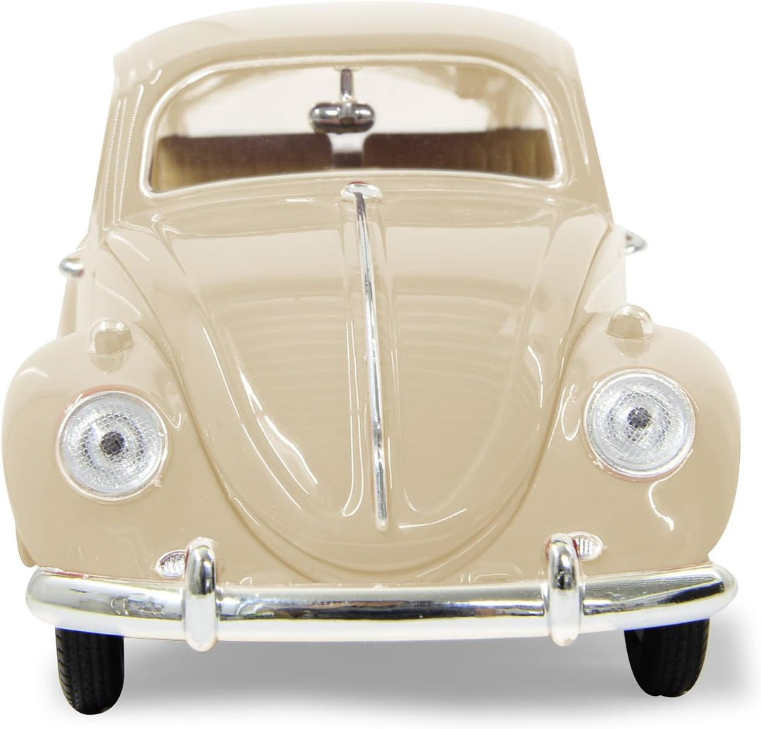 JAMARA 405111 - VW Käfer 1:18 RC Diecast 40MHz - Kultfahrzeug mit Gummi-Bereifung, öffnen von Türen,