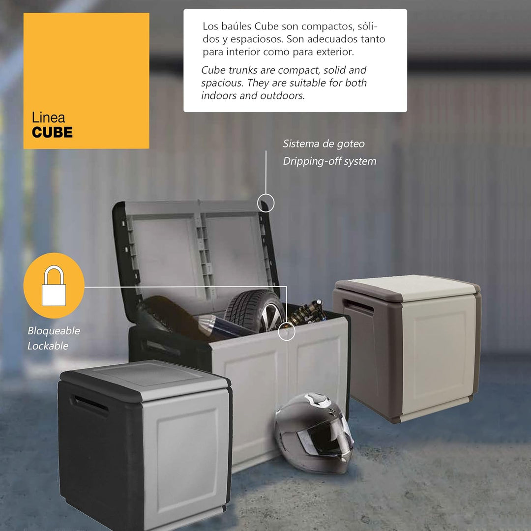 Art Plast Kissenbox CB1/T Gartenbox Auflagenbox Gartentruhe Mehrzwecktruhe 130 Liter