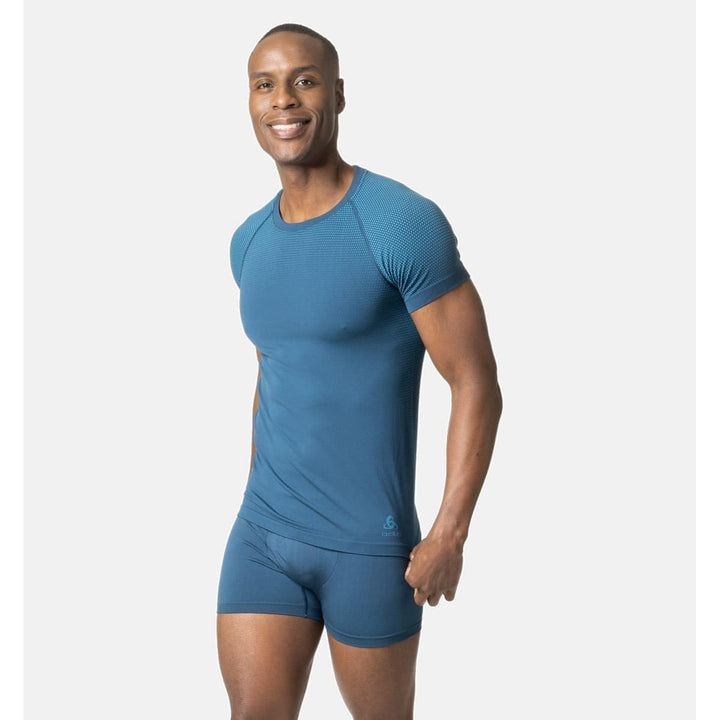 Odlo Herren Funktionsunterwäsche Performance Light ECO L Blue Wing Teal - Saxony Blue, L Blue Wing T