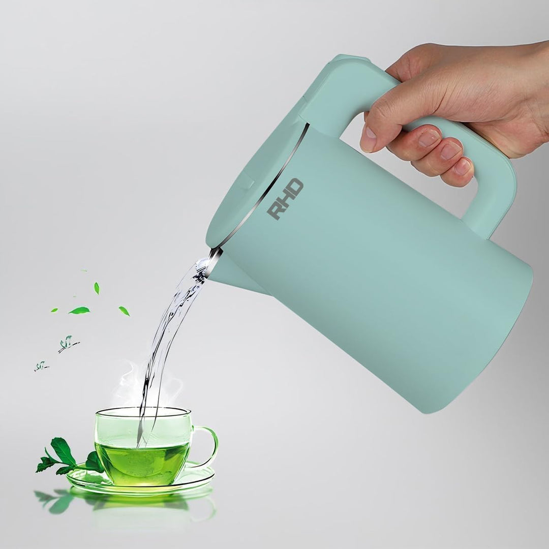 0.8L kleine elektrische Wasserkocher für kochendes Wasser, Edelstahl-Reisekessel, 1000W schnelle Boi