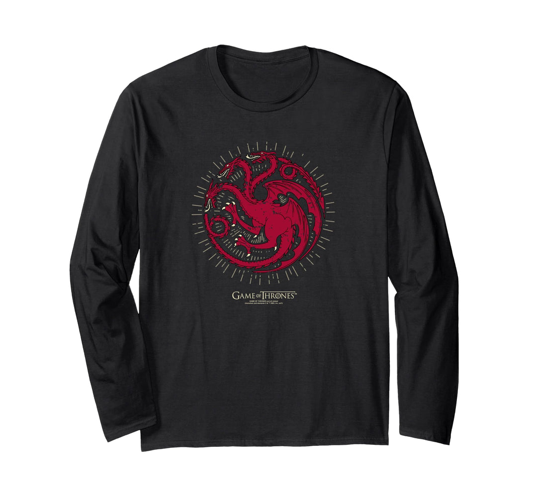 Game of Thrones Targaryen Burst Sigil Langarmshirt