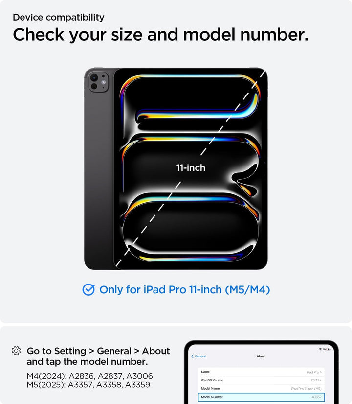 Spigen Rugged Armor Pro Hülle für iPad Pro 11 Zoll M5 (2025) / M4 (2024) Chip Robustes Case Auto Sch