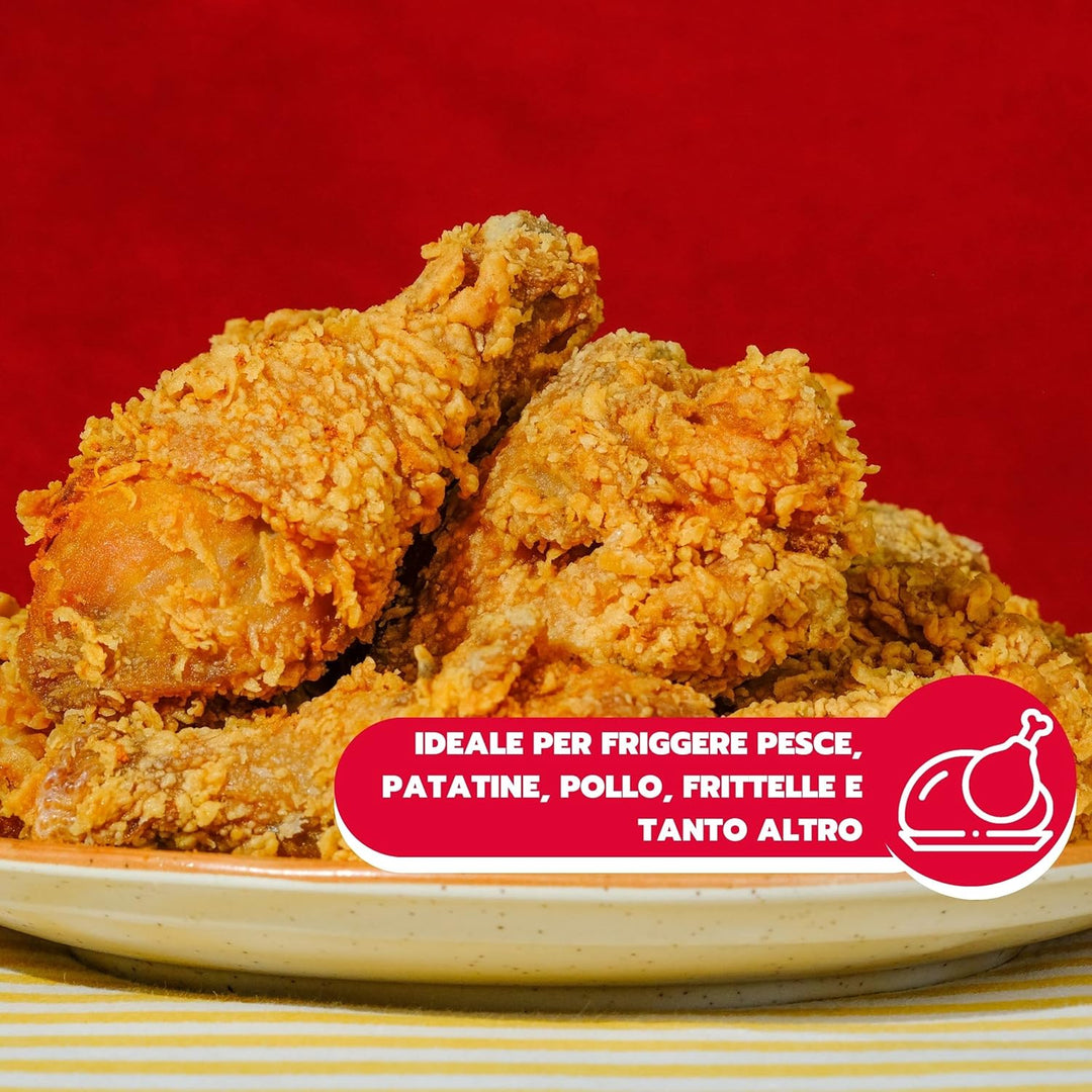ARDES - AR1D30 Fritteuse 3 Liter, Fritteuse für Fisch, Pommes frites und Huhn, Öl-Fritteuse, Höchstt