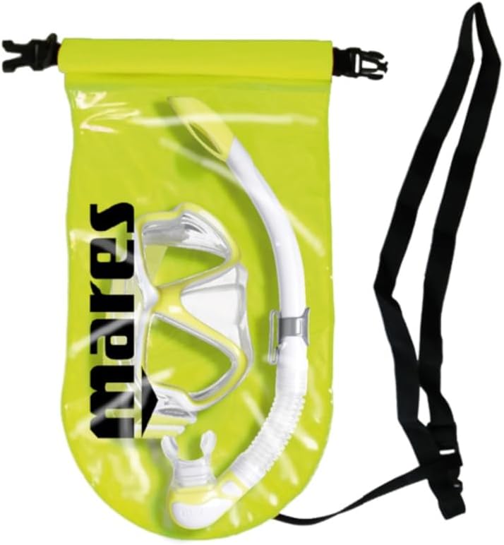 Maske und Schnorchel Mares Aquazone Combo Wahoo Neon, Combo bestehend aus Maske und Schnorchel Erwac