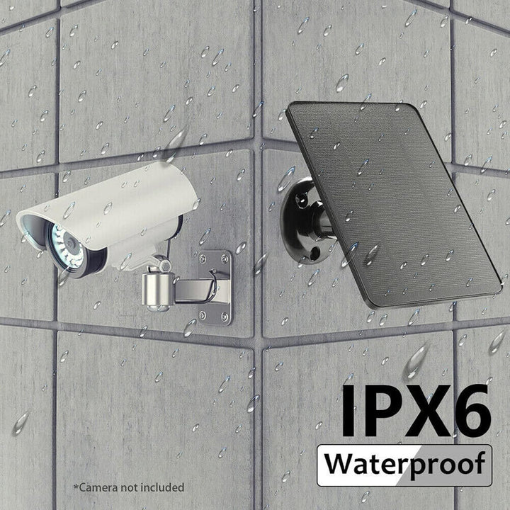 10W Solarpanel für Überwachungskameras Im Freien Micro USB Solarpanel Ladegerät für Akkukameras (Sch