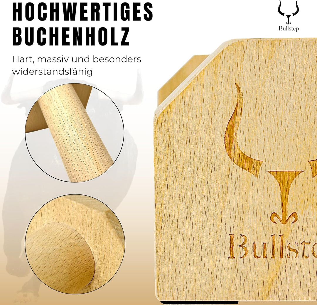 Liegestützgriffe Holz | Parallettes Calisthenics Equipment | Handstand Canes für Fitness, Gym, Cross