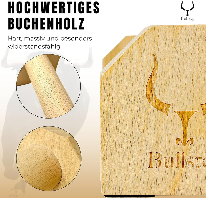 Liegestützgriffe Holz | Parallettes Calisthenics Equipment | Handstand Canes für Fitness, Gym, Cross