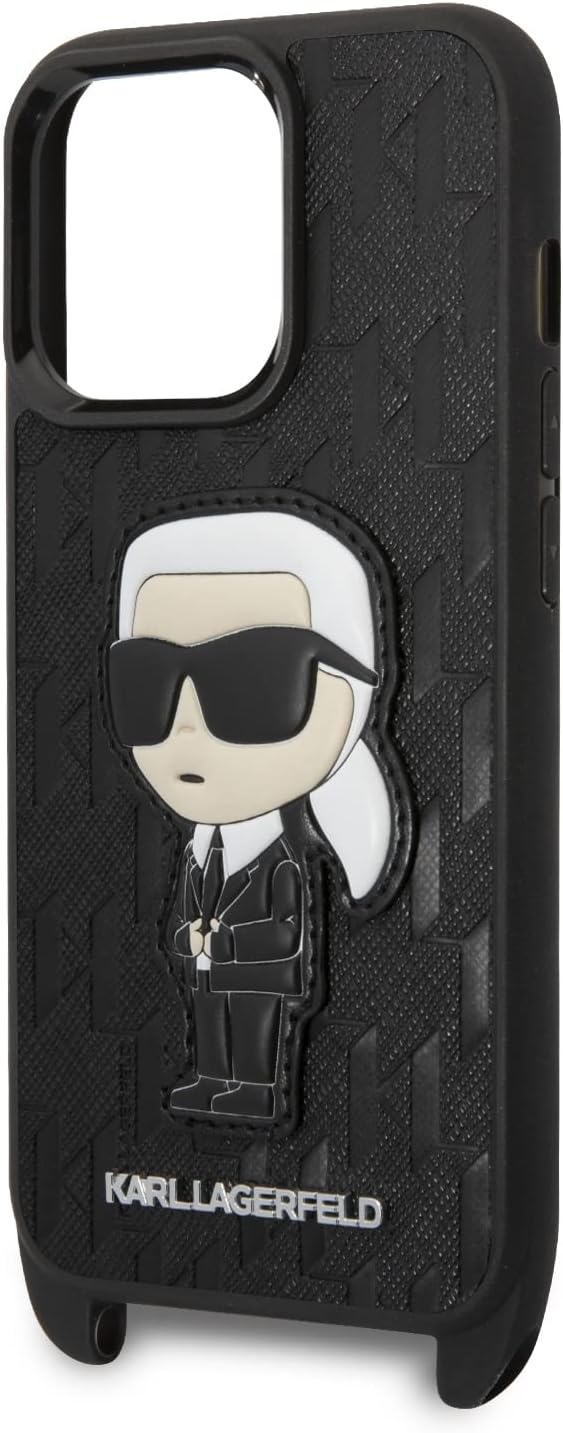 KARL LAGERFELD KLHCP14LSTKMK Hülle für iPhone 14 Pro 6,1" Schwarz hardcase Monog