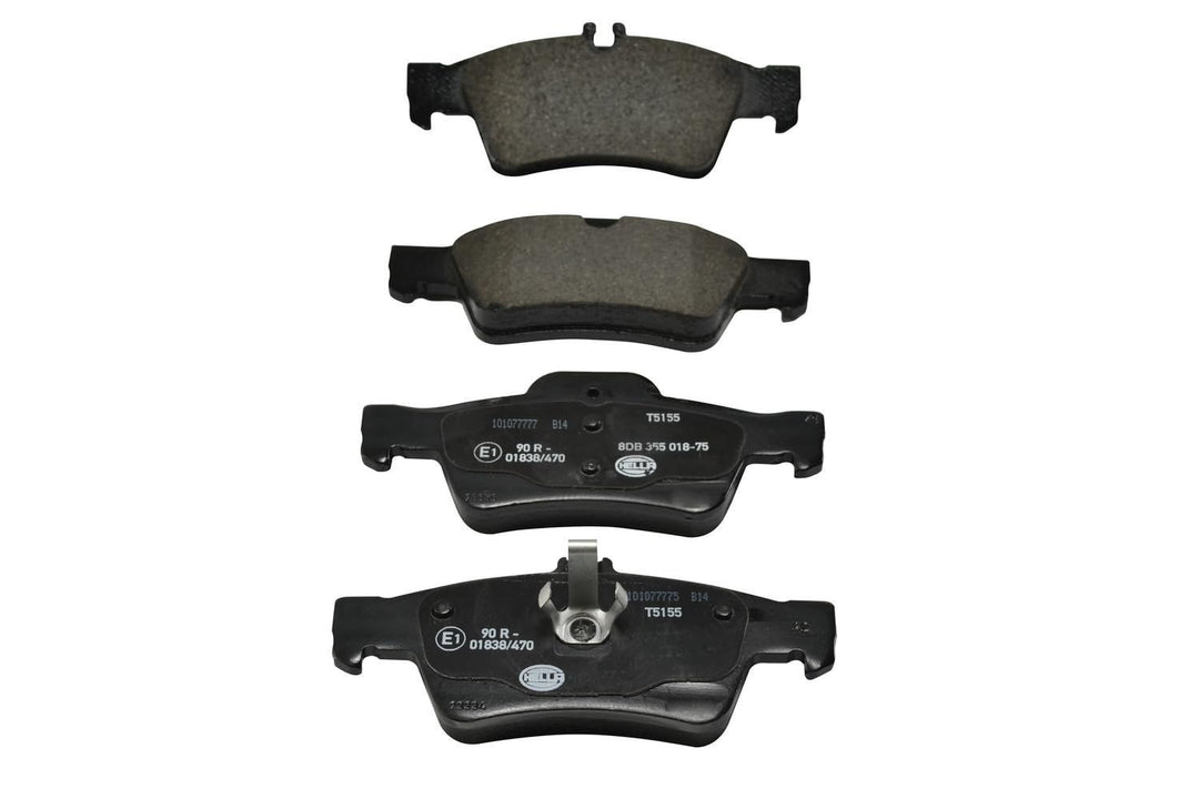 HELLA PAGID 8DB 355 018-751 Bremsbelagsatz - T5155 - Dicke/Stärke: 16.8mm - Bremssystem: Teves - für