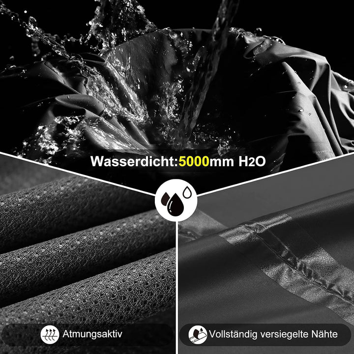 Outdoor Ventures Damen Regenhose Wasserdicht Atmungsaktiv Gefüttert Überziehhose - Winddicht Packbar