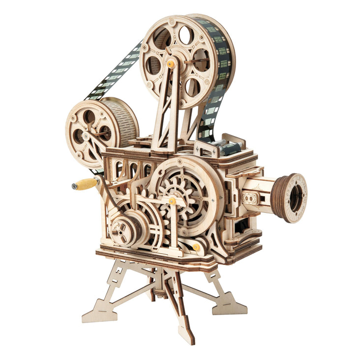 ROKR Vitascope Holzpuzzle, Mechanische Modellbausätze, Technischer Modellbausatz, Hand-Generator Kla