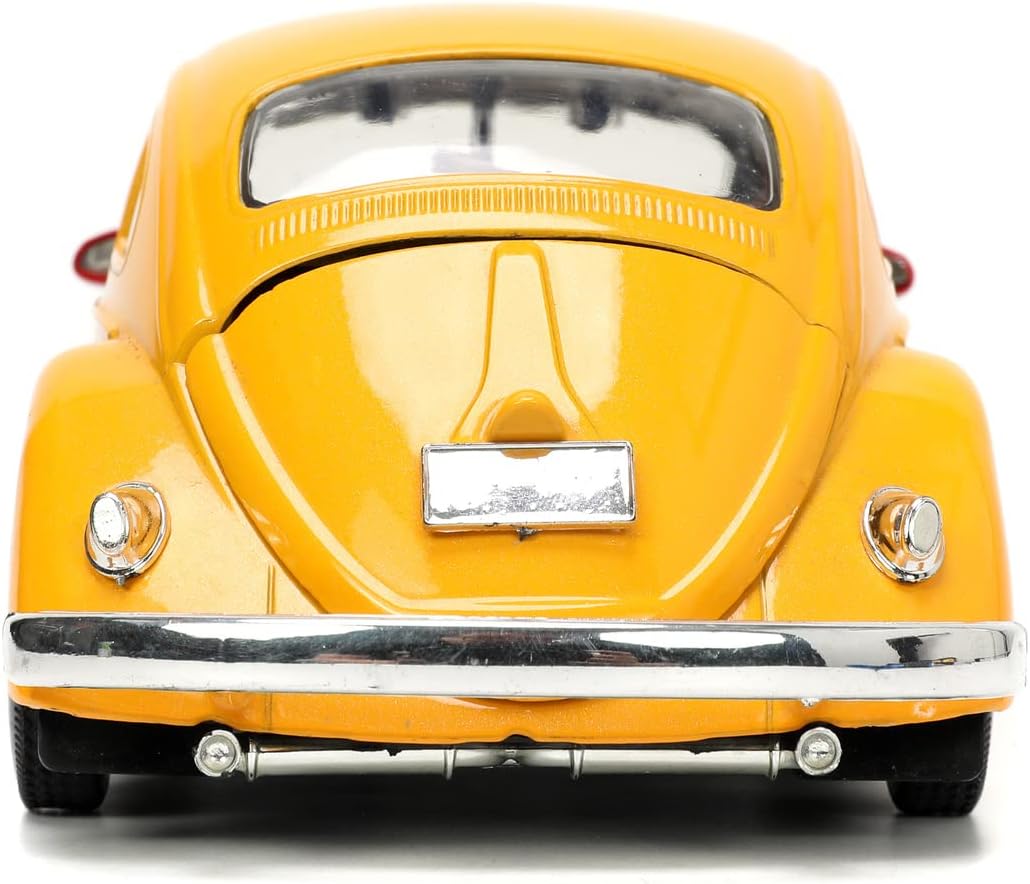 Jada Toys VW Käfer 1959 mit Figur Oscar aus der Sesamstrasse - bunter Volkswagen Beetle (16,5 cm) au