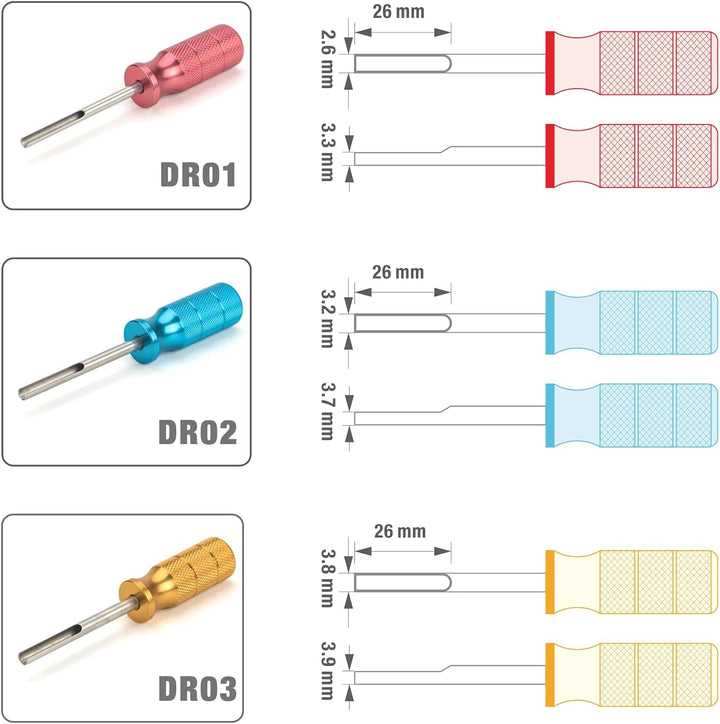 Deutsch Kontaktentfernungswerkzeug, DT & DTM Serie, Terminal Extraction Tool Kit für Deutsch feste K