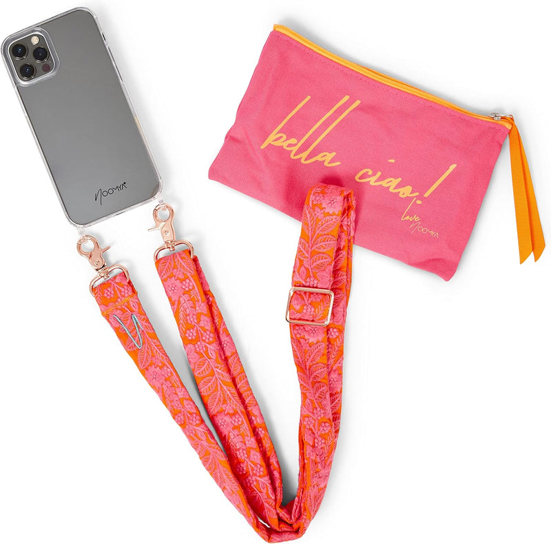 NOOMYA® Premium Fashion Handykette | Set Handyhülle iPhone 11 Pro MAX & Handyband Pink Popsicle | Ha