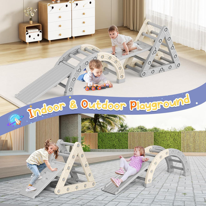 Toddler Klettergerüst, Stativ-Kletterleiter aus Kunststoff, für Kinder, Montessori Outdoor,Indoor-Sp