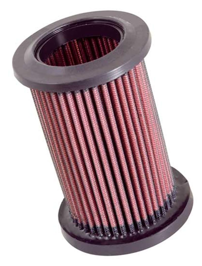 K&N DU-1006 Motorrad Tauschluffilter, Rot