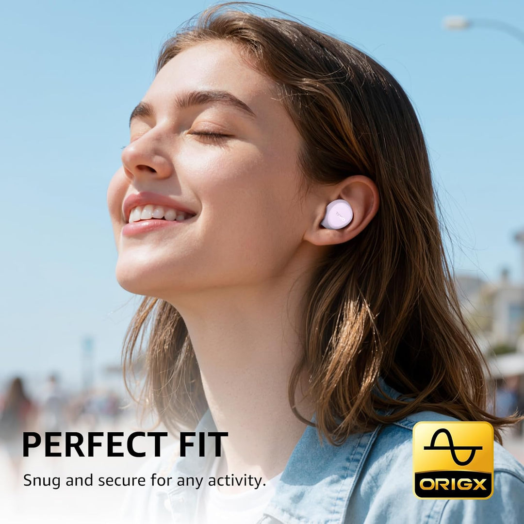 TOZO A1 In-Ear Kopfhörer Kabellos Bluetooth 5.3 mit 2 Mikrofonen für KI-Anrufe, App-Steuerung, 32 St