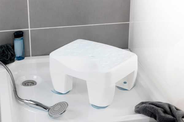 WENKO Badewannenhocker Mod. Secura rutschsicherer Sitz aus robustem Kunststoff max. Belastbarkeit 15