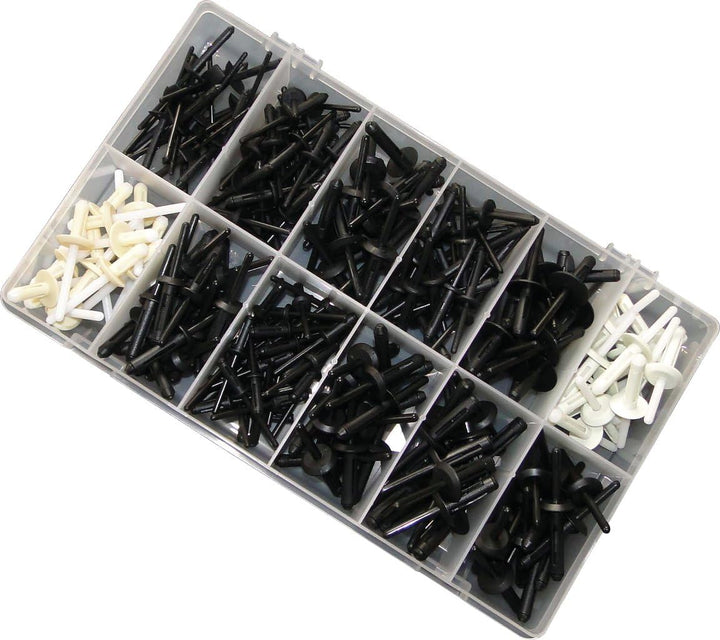 KS Tools 420.0905 Befestigungs-Clip-Satz - Kunststoffnieten, 235-tlg.