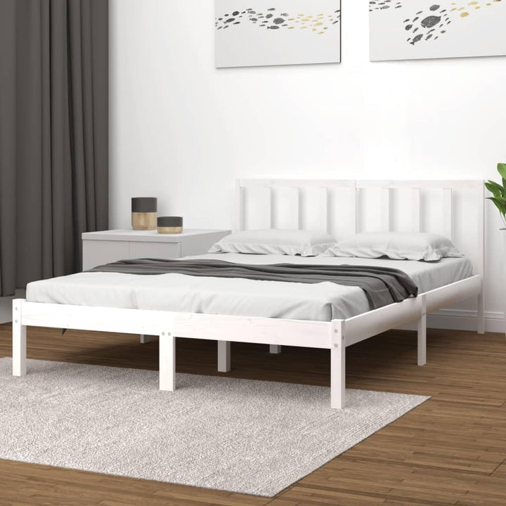 vidaXL Massivholzbett Holzbett Bett Doppelbett Bettgestell Bettrahmen Lattenrost Schlafzimmermöbel S
