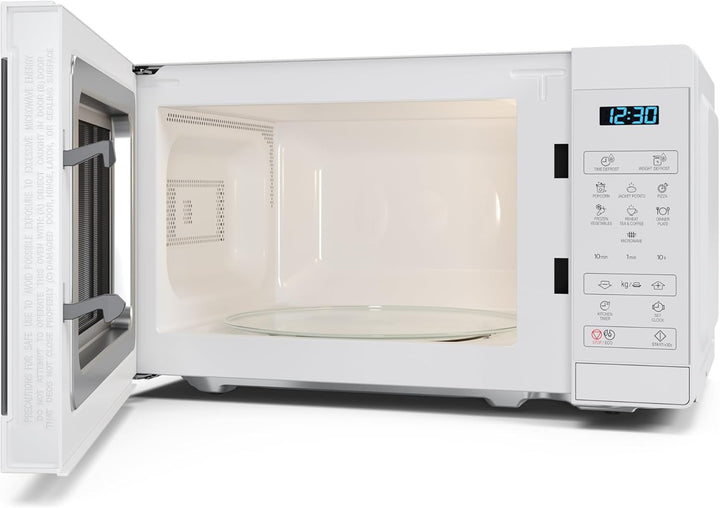 Sharp Mikrowelle YC-MS02E-C 20L, Kristallweiss, 800W, Digitalsteuerung, 11 Leistungsstufen, 8 Progra