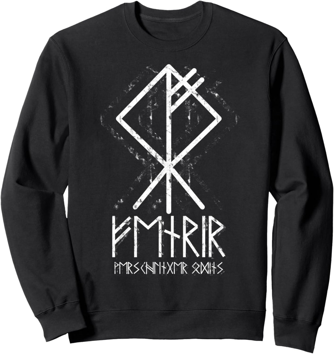 Wolf Rune Nordische Wolfsrune Wikinger Runen Schriftzeichen Sweatshirt