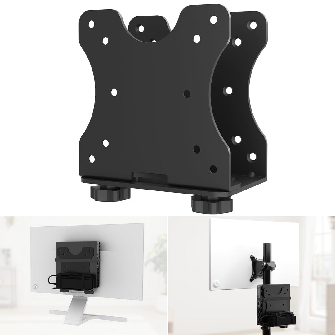 Yaotieci Verstellbare Mini-PC Halterung, Wand und unter Tisch, auch für Monitorarm und Monitorstände