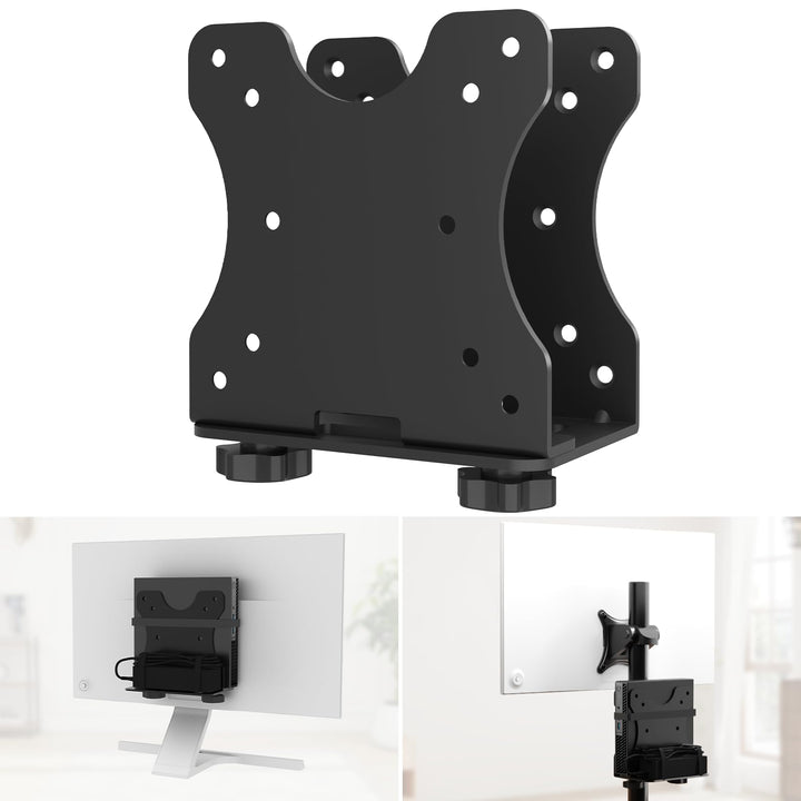 Yaotieci Verstellbare Mini-PC Halterung, Wand und unter Tisch, auch für Monitorarm und Monitorstände