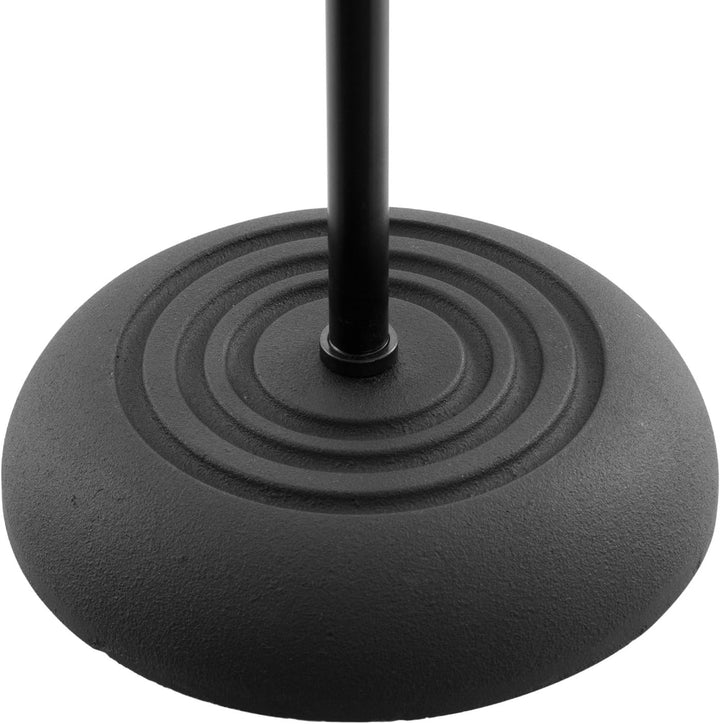 Tiger MCA14-BK Mikrofonständer mit Rundfuss - Schwarz Schwarz Runde Base Single, Schwarz Runde Base