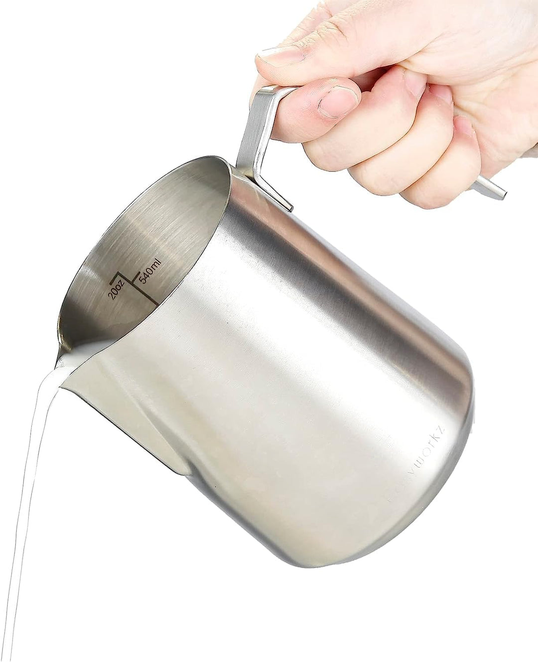 Easyworkz Espresso Dampfkrug Edelstahl 600ml Kaffee Aufschäumen Picther Milchkännchen Cappuccino Lat