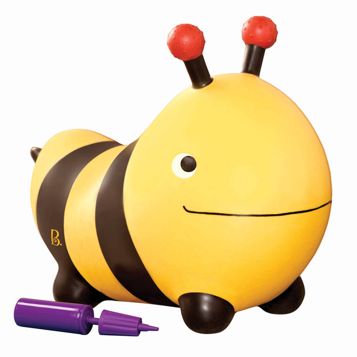 B. toys by Battat Hüpfball Biene Bouncer Bumble Bee mit Handpumpe, für Kinder ab 18 Monaten, Biene