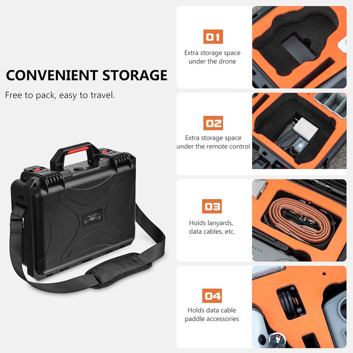 STARTRC Mini 4 Pro Waterproof Hard Case - Sichere Tragetasche für DJI Mini 4 Pro Fly More Combo Droh