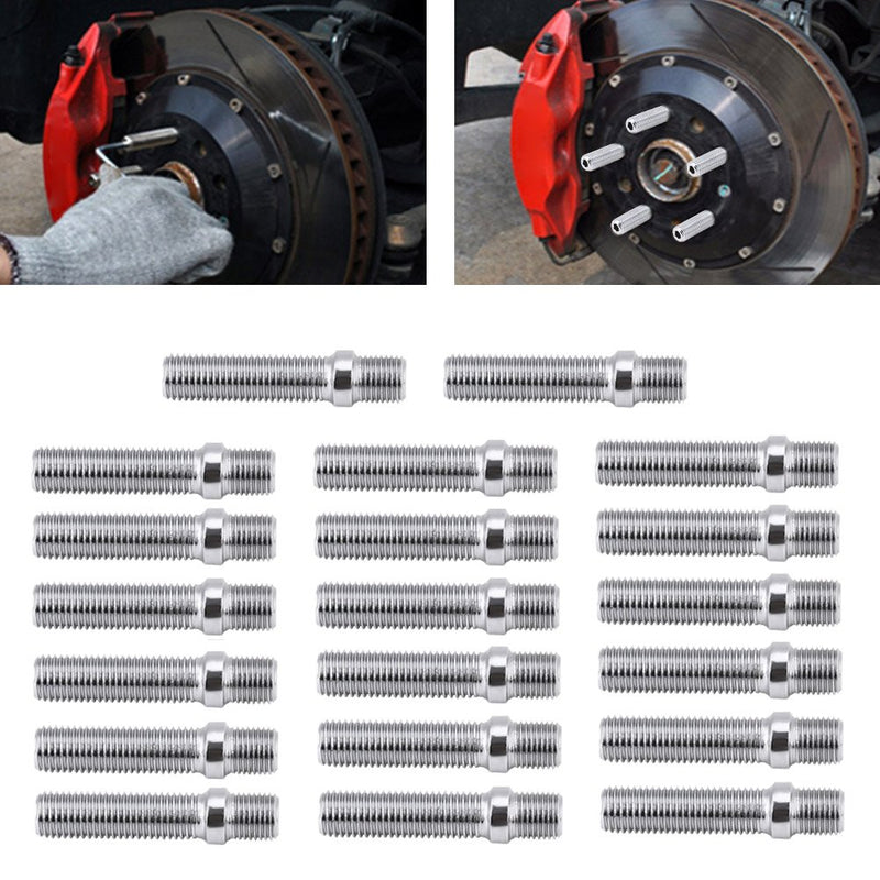 wheel studs,umrüstsatz radbolzen,wheel studs,Radbolzen-Kit,20-tlg. 50-mm-Radbolzen-Umrüstsatz,Silber