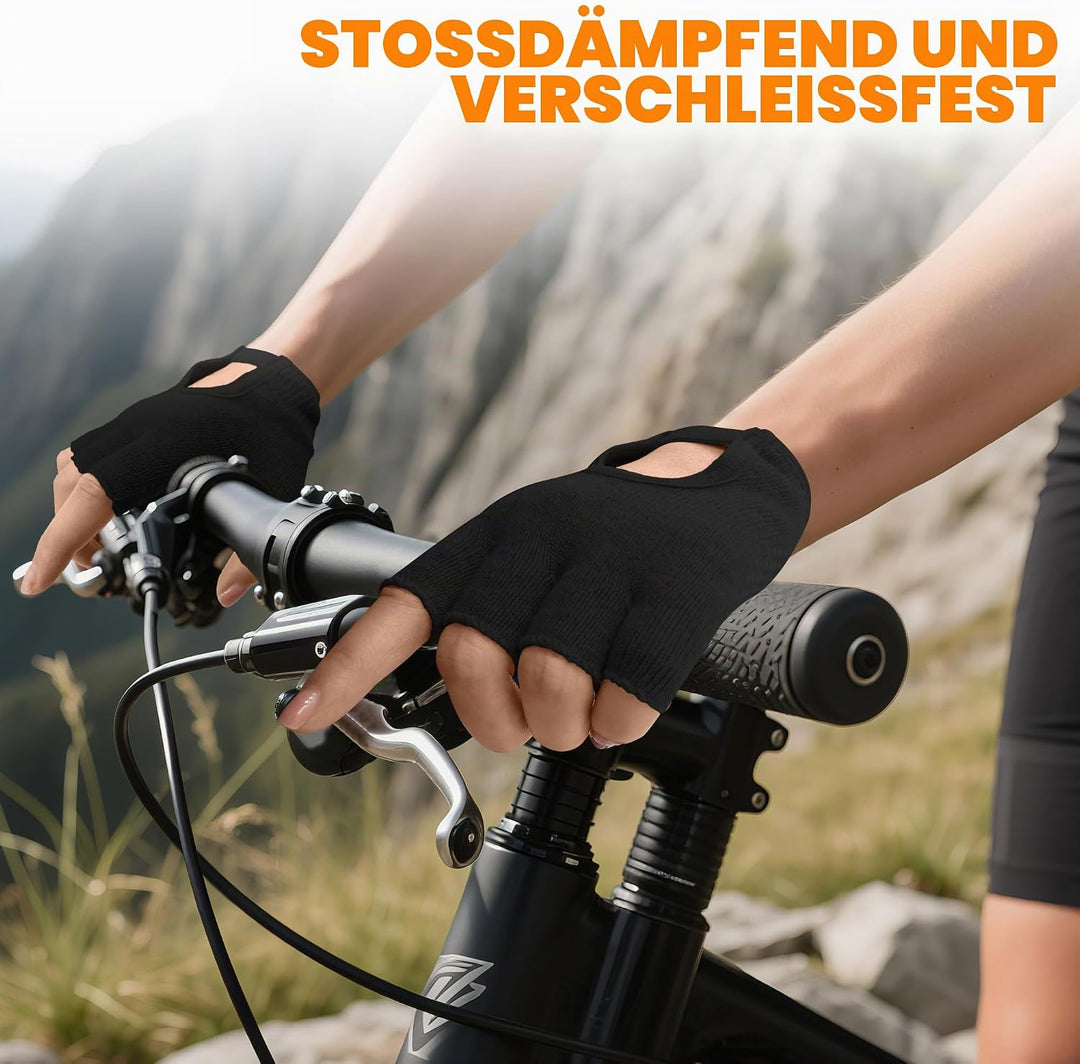 3 Paar rutschfeste Yoga-Handschuhe für Damen, fingerlose Workout-Handschuhe für Damen, Fitnessstudio