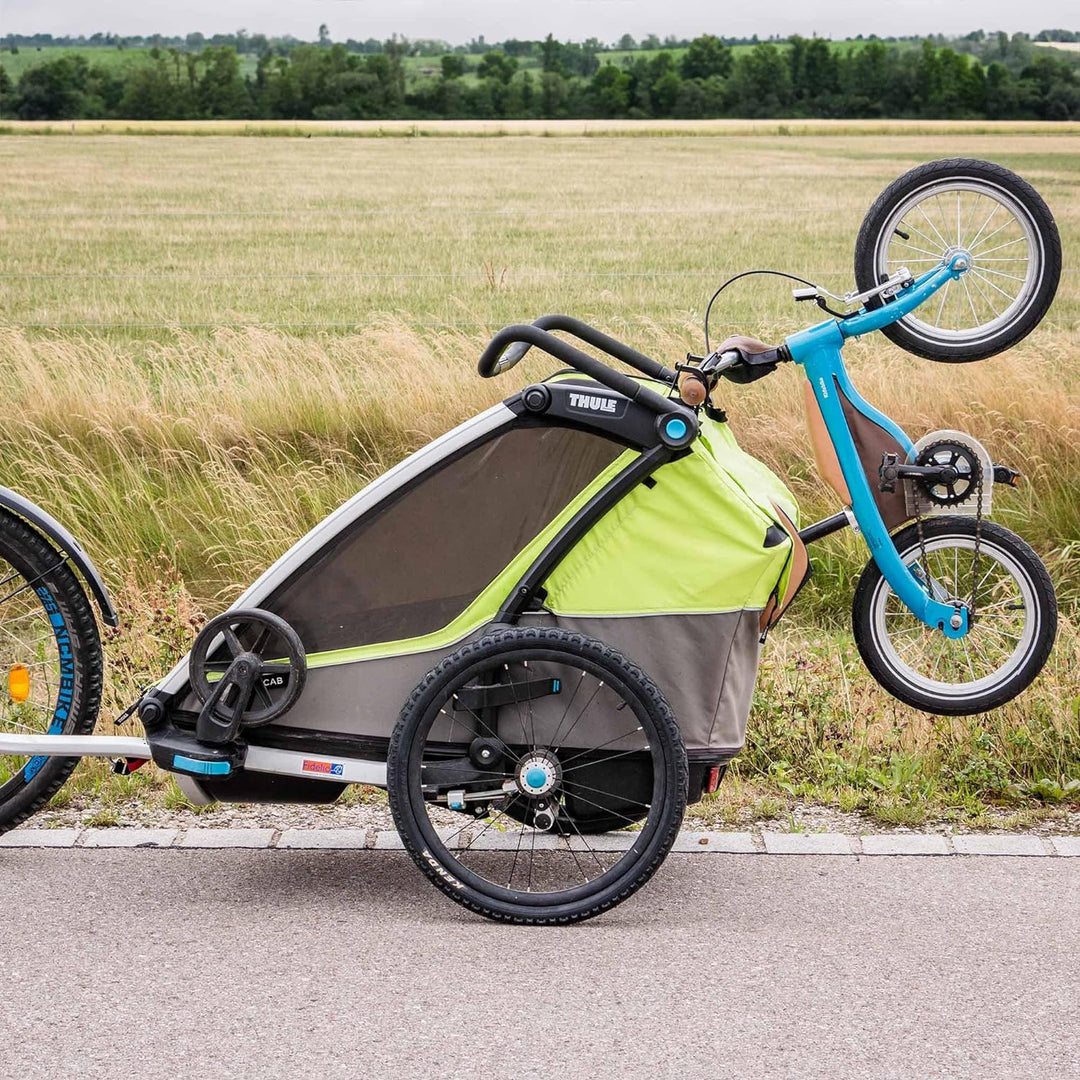 Mobilefox Universal Fahrrad Laufrad Halterung Fahrradträger Halter Adapter für Thule Chariot Anhänge