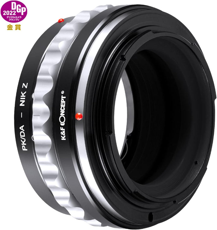 K&F Concept Lens Mount Adapter PK/DA-NIK Z Manual Focus Kompatibel mit Pentax K Mount (PK/DA) DSLR-O