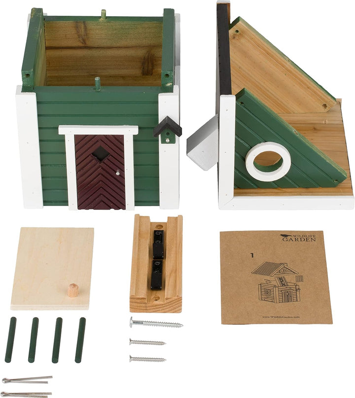 Wildlife Garden WG107 Multiholk Jagdhaus - Der Kombinierte Vogelfutterhaus und Nistkasten/Vogelhaus