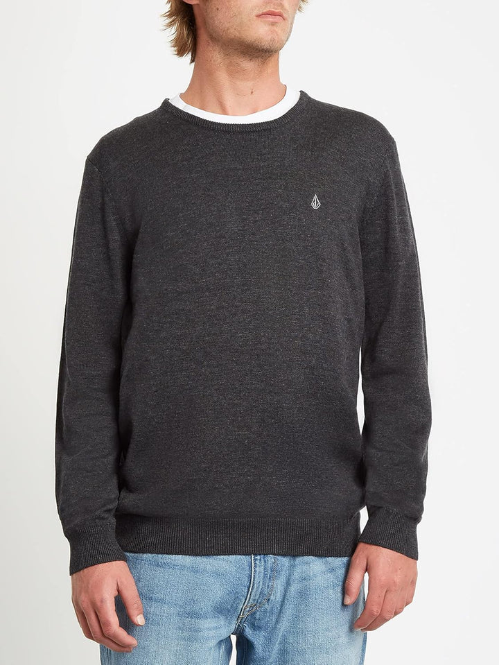 Volcom Herren Uperstand Sweater Sweatshirt S Schwarz, S Schwarz