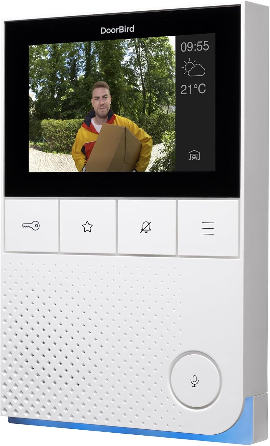 DoorBird D11 Home-Set | Set aus Video-Türsprechanlage in Edelstahl V2A, Video-Innenstation in Weiss