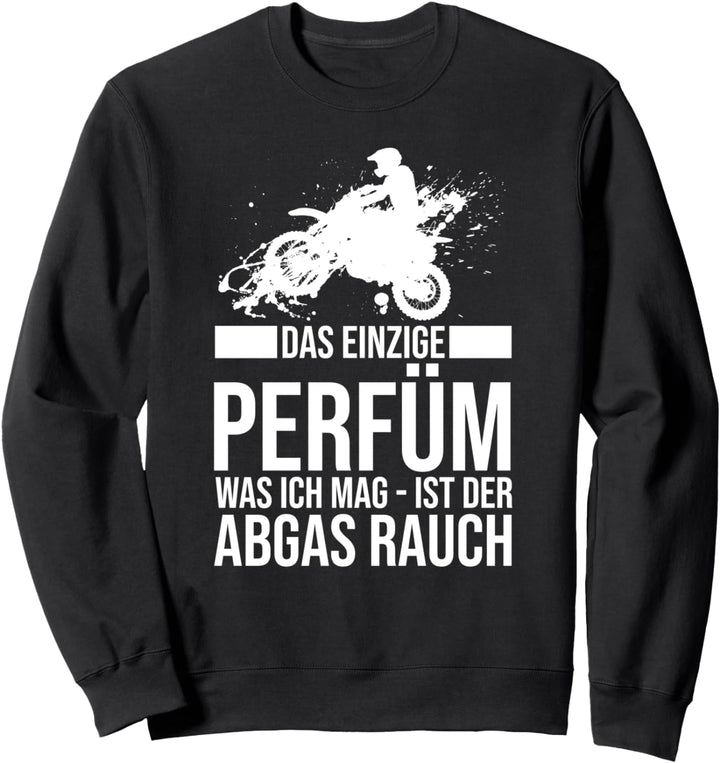MX Motocross Biker Dirt Bike - Abgas Rauch Supercross Sweatshirt