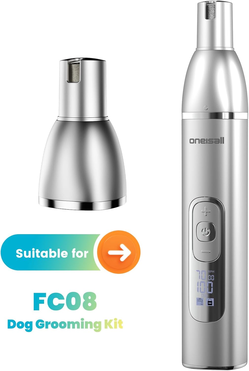 oneisall Ersatz-Nagel Schneifkopf nur für FC08 4 in 1 Hundeschermaschine Set
