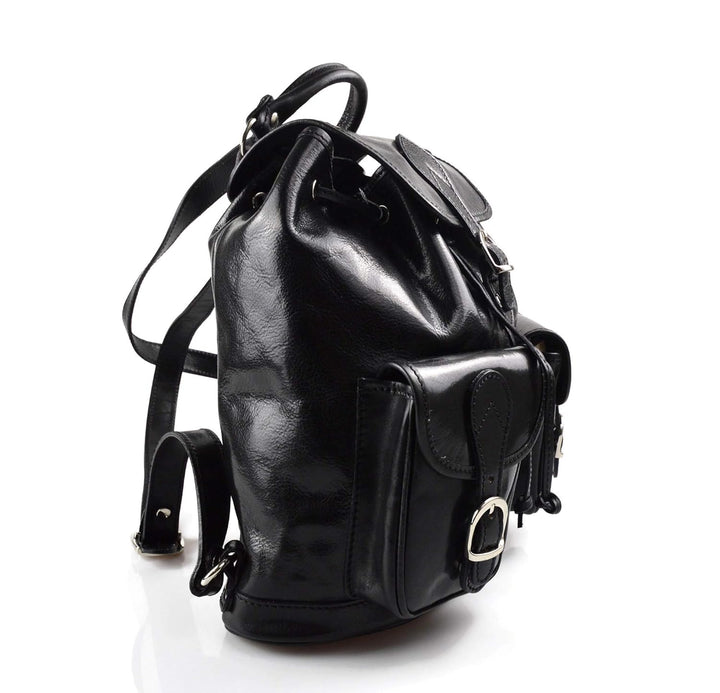Rucksack leder schwarz rucksack damen herren reisetasche kalbsleder rucksack leder rucsack schulruck