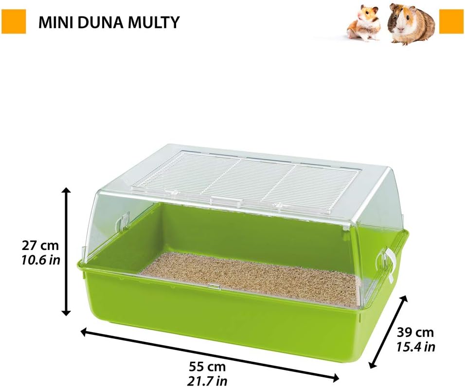 Ferplast Hamsterkäfig, Mäusekäfig MINI DUNA MULTY und Kleintiere, aus Kunstoff, 55 x 39 x h 27 cm