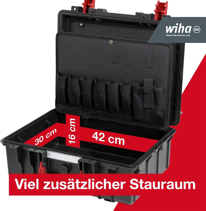Wiha Lehrlingskoffer Set 36-teilig Basic L mechanic I Werkzeugkoffer gefüllt I Werkzeug Set für Prof