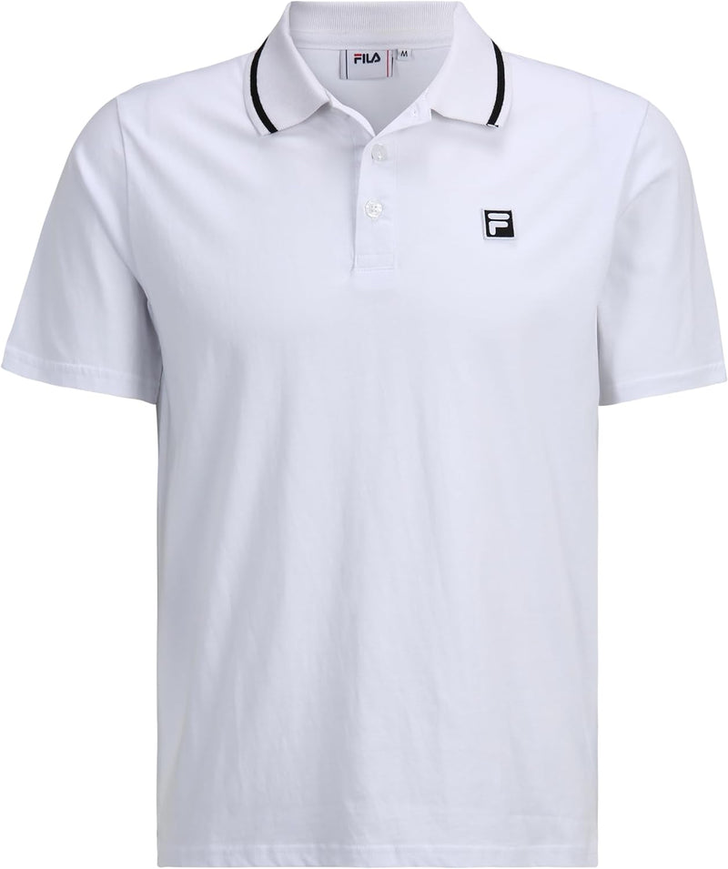 FILA Herren Bucak Polohemd Westlich S Bright White, S Bright White