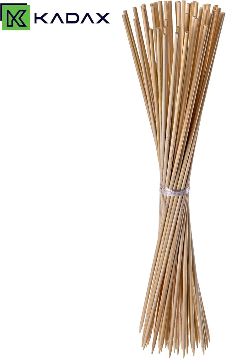KADAX Bambusstäbe 70cm x 5.5mm, 200er Set, Pflanzstäbe aus Bambus, Holzstäbe als Pflanzenstütze für