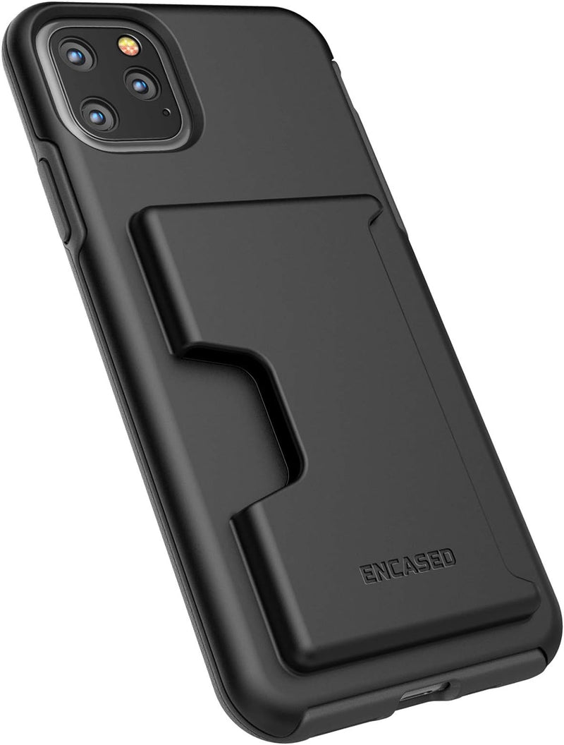 Encased Wallet Hülle für iPhone 11 Pro Max mit Kartenfach – Schutzhülle Handyhülle Stossfest Case (S