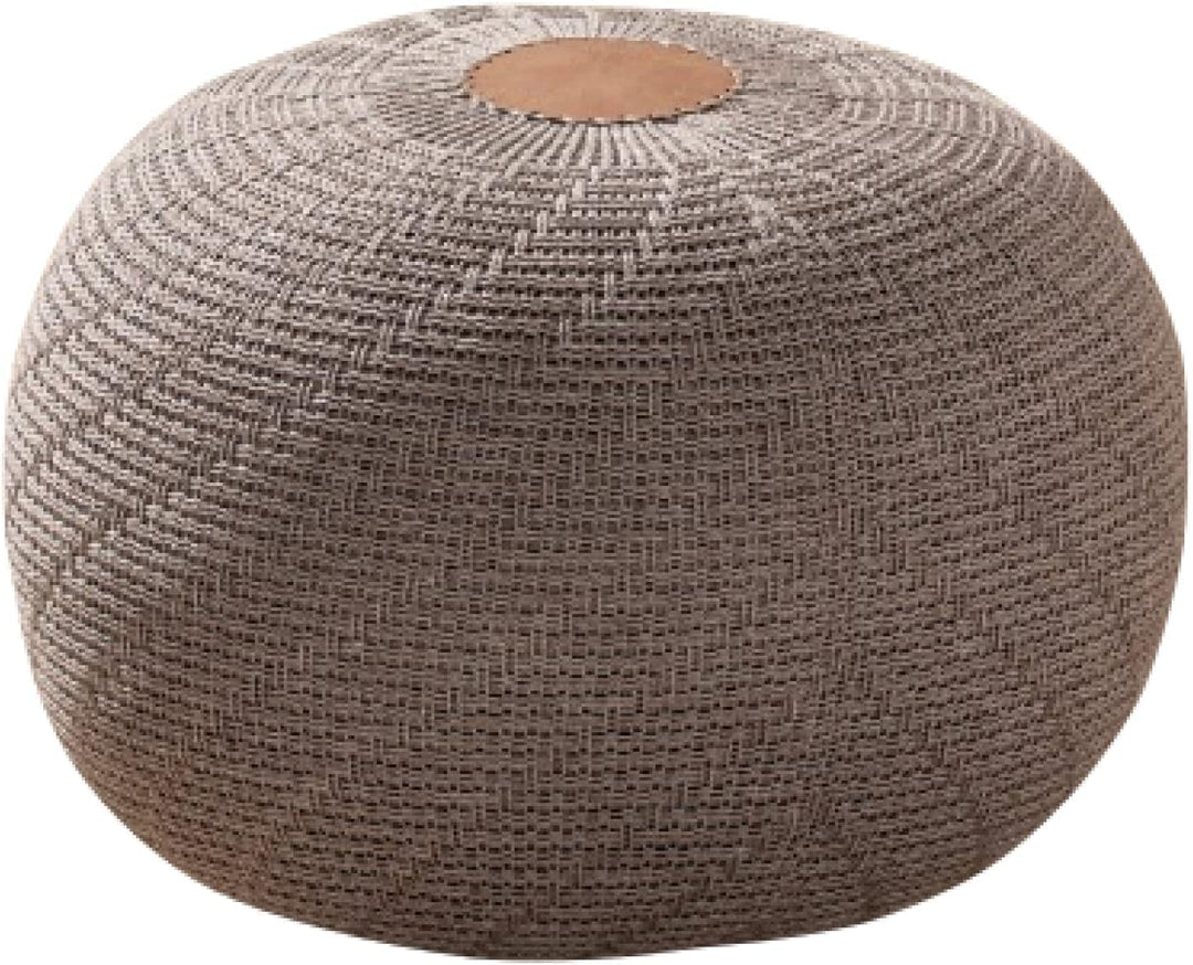 ENGLISH HOME Pouf Hocker, Rund Sitzpouf, Sitzhocker, Sitzpuff, Fusshocker, Strick Puff Hocker für Wo