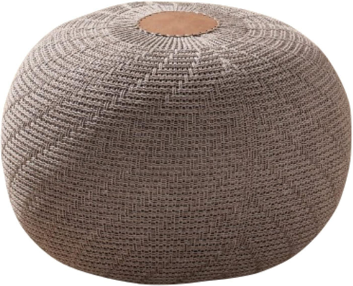 ENGLISH HOME Pouf Hocker, Rund Sitzpouf, Sitzhocker, Sitzpuff, Fusshocker, Strick Puff Hocker für Wo